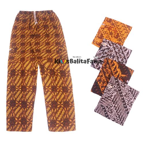 Gambar Celana Boim Batik Dewasa Uk JUMBO / Celana Harian Celana Panjang - Kuning Cokelat dari Kios Balita Fawa Jakarta Timur Tokopedia