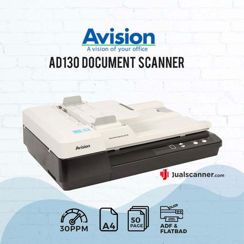 Gambar Scanner Avision AD130 Duplex ADF + Flatbed - 30 Lembar/Menit - (A4) dari Jual Scanner Official Jakarta Barat Tokopedia