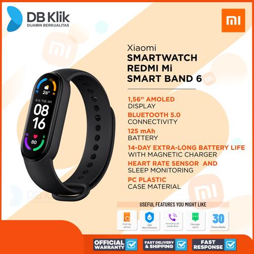 Jual Smartwatch Xiaomi MI Band 6 - Xiaomi Redmi MI Smart Band 6 Smartwatch  - Kota Surabaya - dbclick | Tokopedia