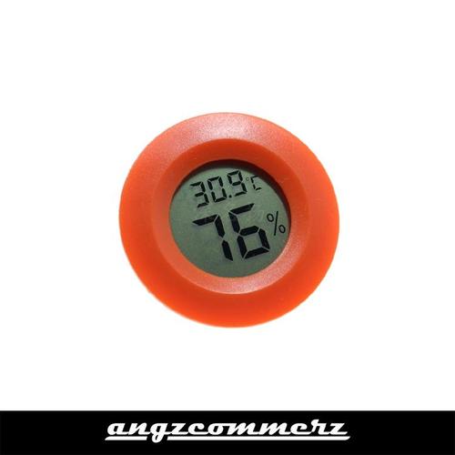 Termometer Bulat Jual Termometer Bulat Mini LCD Digital - Thermometer Hygrometer - Merah ...