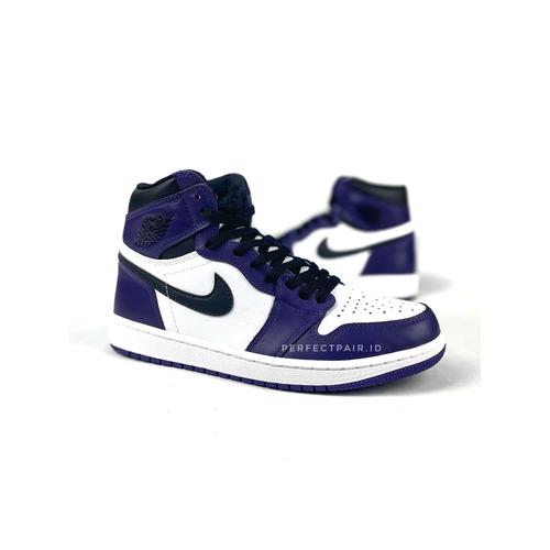 Gambar Air Jordan 1 High Retro OG - Court Purple 2.0 BNIB Original 100% dari perfectpair-id Jakarta Barat Tokopedia