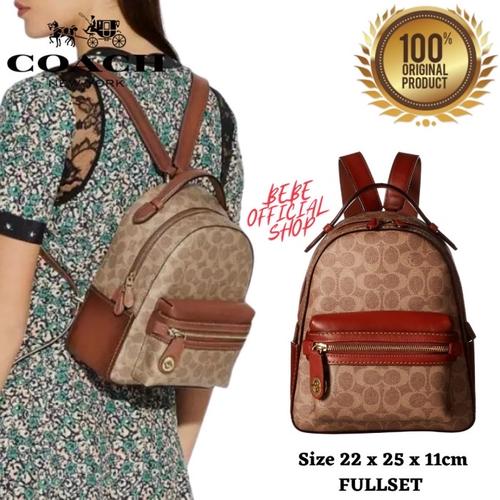 coach tan backpack