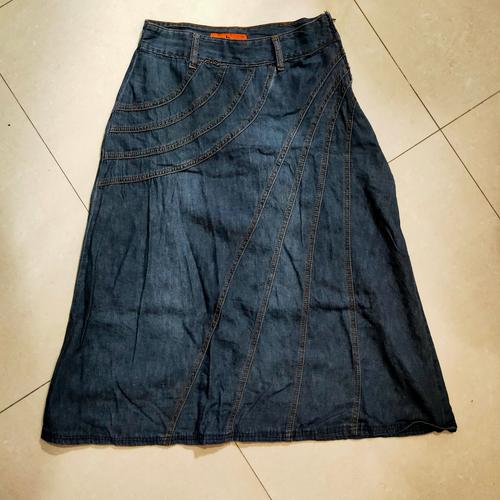 Jual Rok jeans denim L high waist 100 
