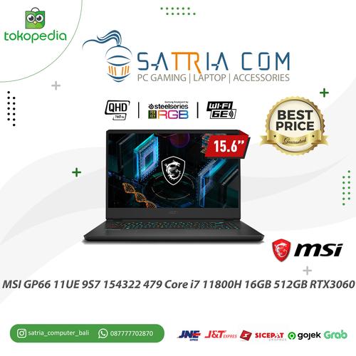 Jual MSI GP66 11UE 9S7 154322 479 Core i7 11800H 16GB 512GB