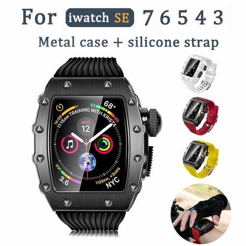 Jual Apple Watch 7 6 SE iWatch Plating Watchband Strap Cover Case - Merah,  45mm - Kota Batam - Barelang Island Shop | Tokopedia