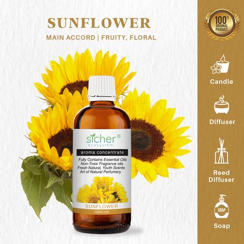 Gambar Sicher SA-102 Fragrance Oil sunflower 100ml dari Sicher Ecosystem Jakarta Utara Tokopedia