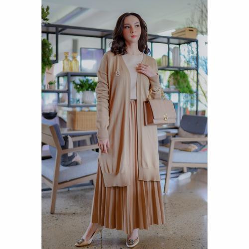 Jual BENANG JARUM TAN LONG CARDIGAN 
