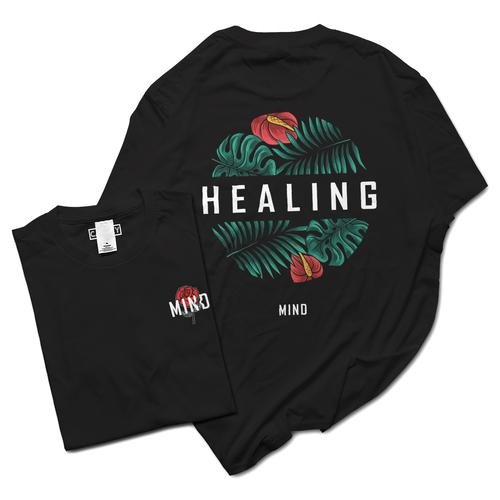 KAOS FLOWER HEALING MIND T-SHIRT PRIA 