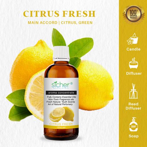 Gambar Sicher SA-102 Fragrance oil Citrus Fresh 100ml dari Sicher Ecosystem Jakarta Utara Tokopedia