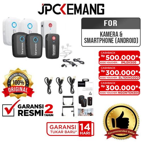 Gambar Saramonic Blink 500 B2 TX+TX+RX Wireless Omni Lavarier Mic ORIGINAL - Hitam dari JPCKemang Tokopedia