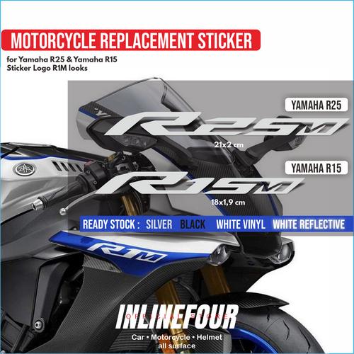 Jual Stiker Cutting Logo R15 dan R25 ala Body R15M R25M Style Sticker ...