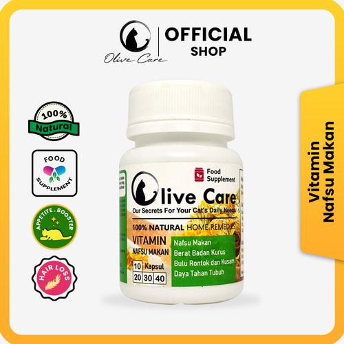 Gambar Vitamin Kucing untuk Nafsu Makan, Berat Badan Kurus, Bulu Kusam/Rontok - 10 Kapsul dari Olive Care Official Shop Kota Tangerang Tokopedia