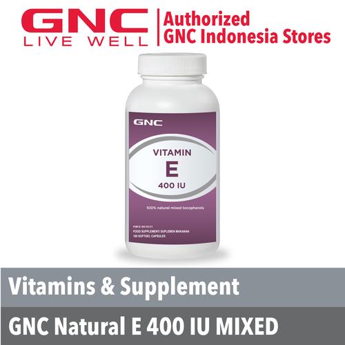 Jual GNC Vitamin E 400 180 kapsul lunak (573367) Jakarta Selatan