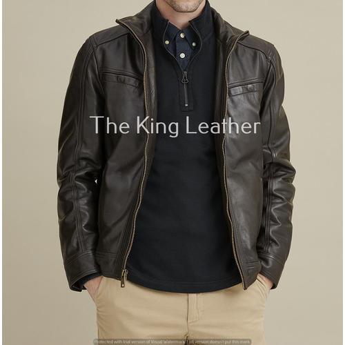 Gambar Jaket Kulit Pria Asli Domba - Jaket Kulit Murah - Jaket Kulit Domba - S dari The King Leather Kab. Garut Tokopedia