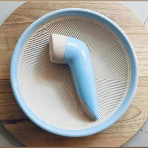 Gambar Cobek Keramik Estetik Handmade 20 cm dari Summer Table Kota Surabaya Tokopedia