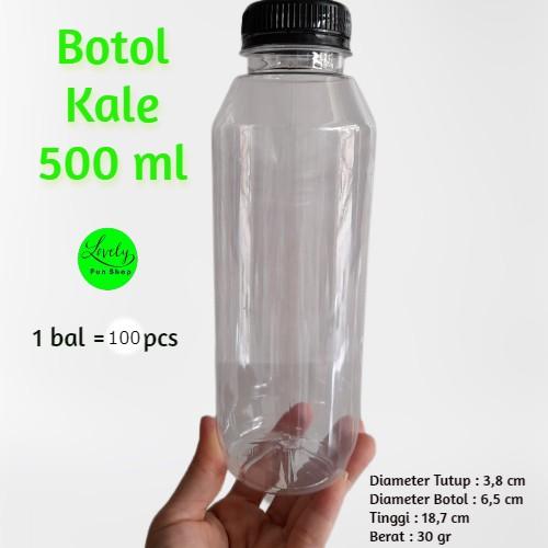 Jual [1 bal] Botol Kale 500 ml isi 100 pcs PET Kemasan Plastik Siap ...