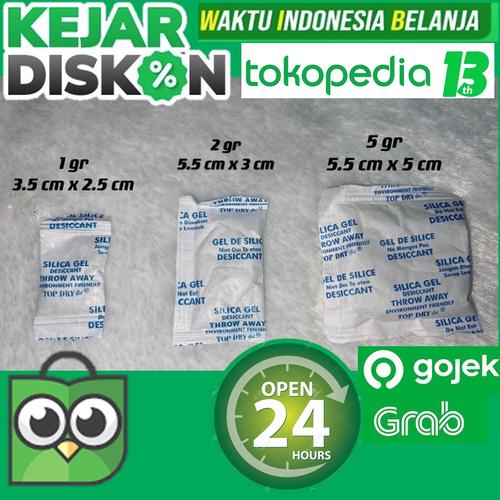 Jual SILICA GEL NATURAL 1kg 1000 sachets @1gram - 1 gr -+ 1000 - 1 gram ...