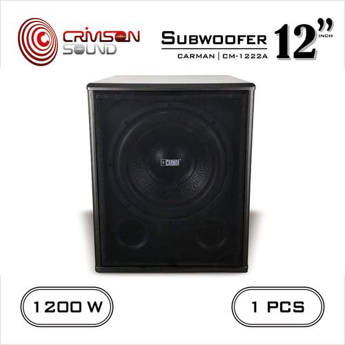 Jual Subwoofer karaoke aktif 12 inch CARMAN CM1222A Hitam Jakarta
