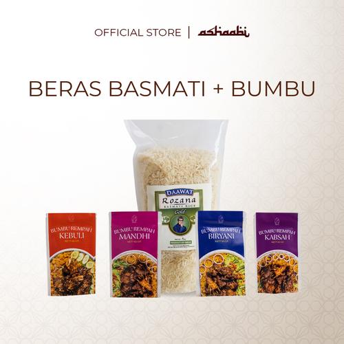 Jual Beras basmati dan bumbu biryani 1kg nasi briyani instan paket