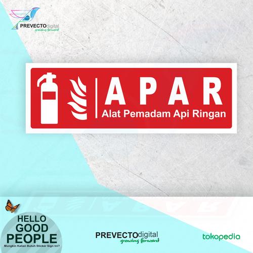 Jual Sticker Safety Sign K3 APAR Alat Pemadam Api Ringan Uk. 30x10cm ...