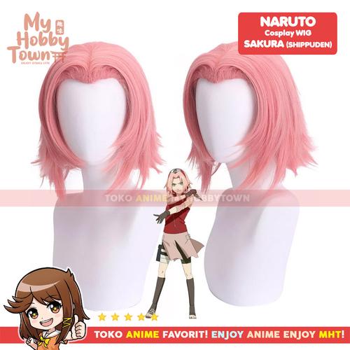 Jual Wig Cosplay Anime Naruto Haruno Sakura Uchiha Shippuuden Rambut ...