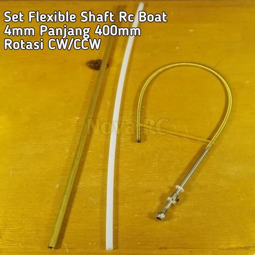 RC Boot Flexwellen-Set 4 Mm – 350 Mm CW/CCW, Inkl. Zubehör Für Antrieb & Reibungslosen Lauf