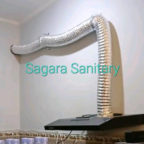Jual selang pipa cooker hood MODENA 4 in pipa aluminium 4" flexible
