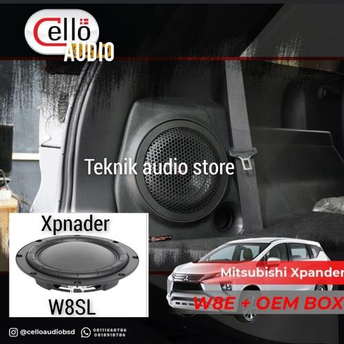 Jual Subwoofer PNP box Cello 8inch W8 SL pasif Xpander Dan Jenis Mobil