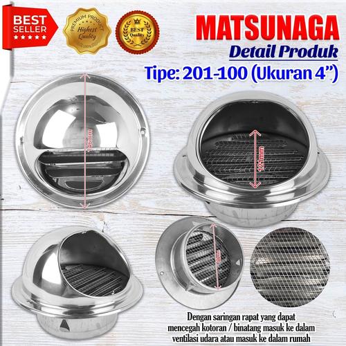 Jual wall air vent grill cover ducting 3 in stainless tutup inline duct