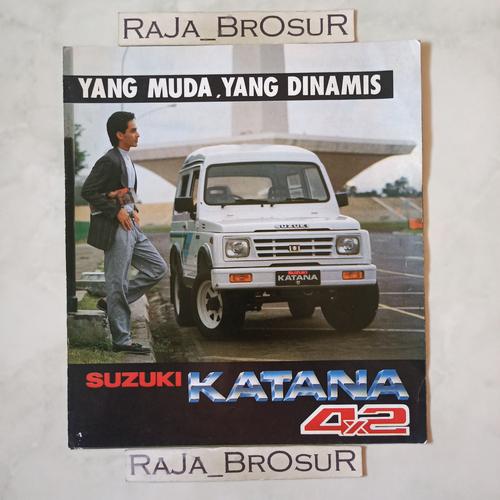 Jual Poster brosur katalog leaflet jadul lawas Suzuki Katana 4x2 1989