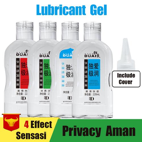 Jual Lubricant Gel ORI Pelumas Wanita Dan Pria 220ml Water Based Biru