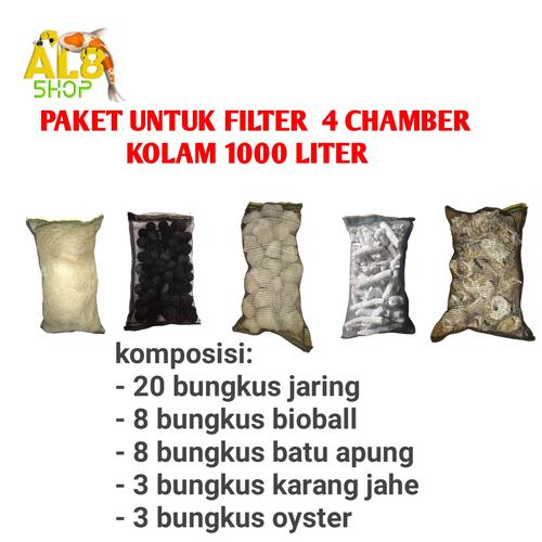 Jual paket media filter kolam ikan koi 1000 liter air Kab. Kebumen Tokopedia