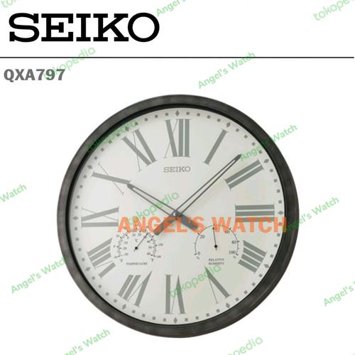 Jual JAM DINDING SEIKO QXA797 TERMOMETER HYGROMETER ORIGINAL SEIKO