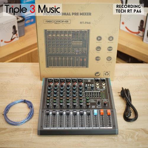 Jual Recording Tech RT PA6 Mixer Audio 6 Channel Kota Bandung