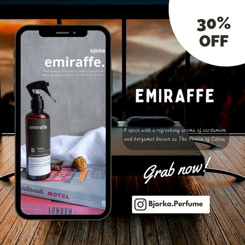 Jual Emiraffe Bjorka Fragrance Bed Linen Spray Anti Bacterial