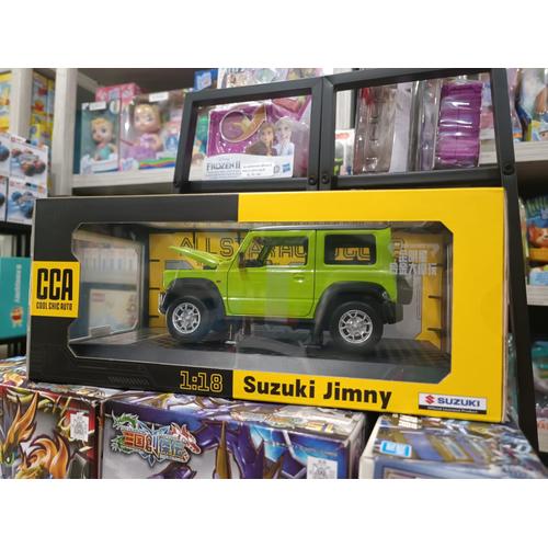 Jual diecast mobil koleksi Suzuki Jimny hijau 1:18 mainan anak - Kota