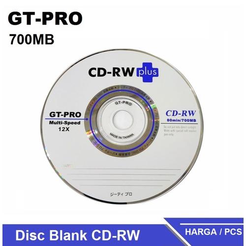 Jual CD-RW Plus GT Pro Kapasitas 700 MB 80 Menit / CD Kosong Disc Blank ...