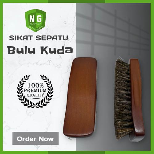 Promo Sikat Sepatu Bulu Kuda / Shoe Cleaning Brush Horse Hair MA017