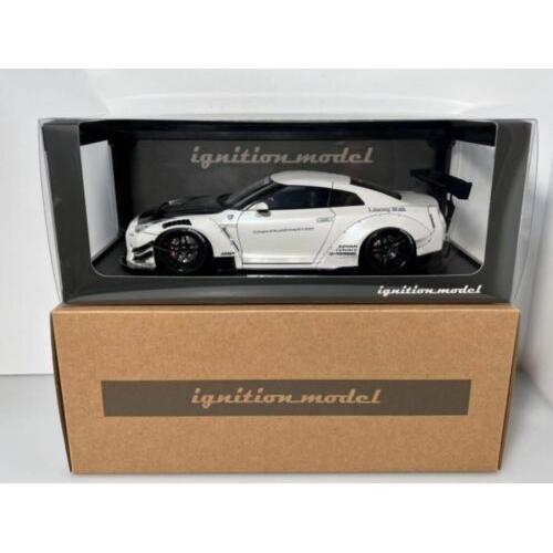Jual 1/18 IGNITION MODEL NISSAN SKYLINE R35 WHITE GTR LIBERTY WALK LBWK ...