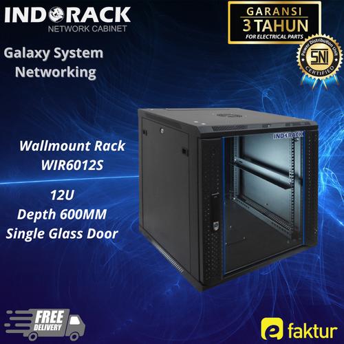 Jual Rack Server 12U INDORACK Wallmount WIR6012S Depth 600MM Single ...