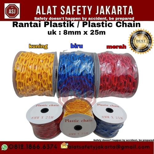 Jual Rantai Plastik PVC ukuran 8mm x 25m / Plastic Chain 8mm x 25m ...