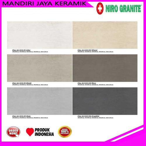 Jual Niro Granite Clay Art GCA Series 30x60 & 60x60 Matt Kw 1 Kota