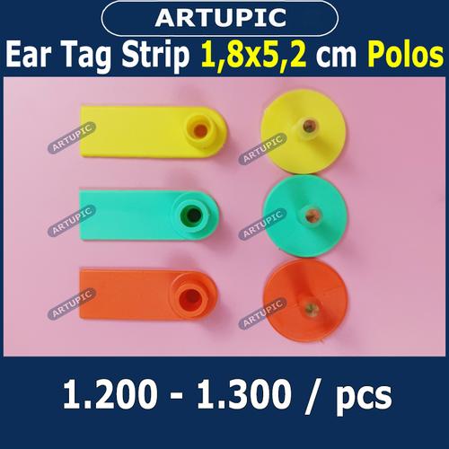 Jual Ear Tag Strip 1.8x5.2 cm POLOS ECERAN Eartag Kambing Sapi Babi ...