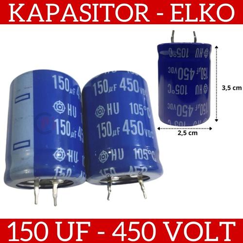 Snap-In Elko Kondensator Radial 150µF 450V 105°C