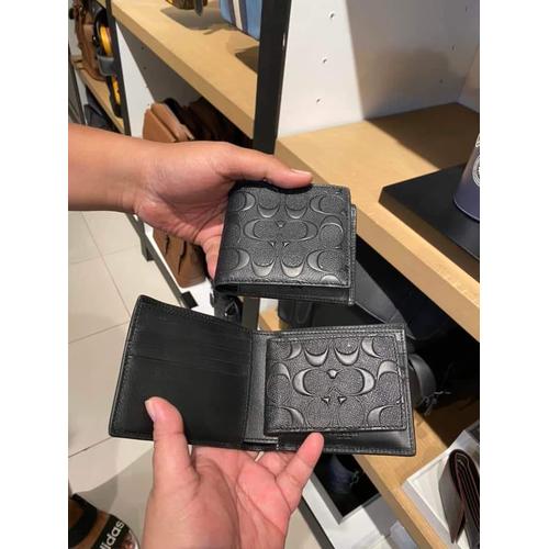 Gambar F75371 COACH COMPACT ID MEN WALLET EMBOSS dari Saudara Jaya Jakarta Utara Tokopedia