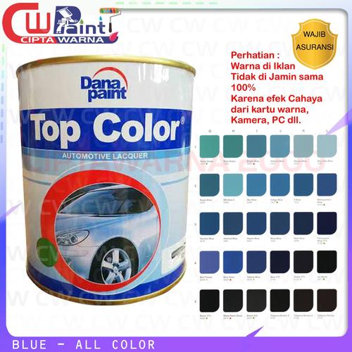 Jual Cat NC Duco Top Color Biru / Blue Danapaint Semprot Warna 1 Kg 1L
