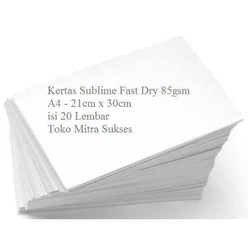 Jual Kertas Sublim Sublimasi Transfer Paper A4 isi 20 Lembar Jakarta Barat Toko Mitra Sukses