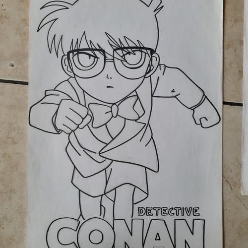 Jual kertas mewarnai gambar detective conan - Kota Tangerang Selatan