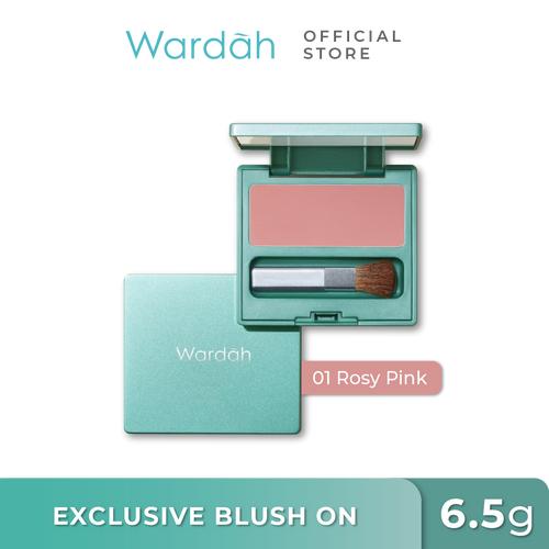 Jual Wardah Exclusive Blush On Warna Intense dan Tahan Lama Hasil
