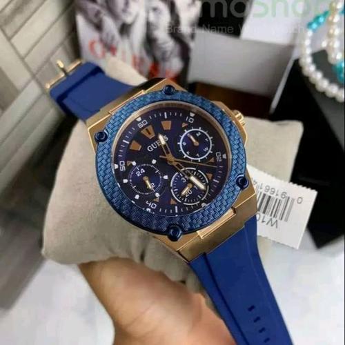Jual Jam Tangan Wanita Guess Original W1094L2 Strap Rubber Fullset